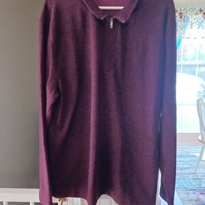 Purple Quarter-Zip Sweater